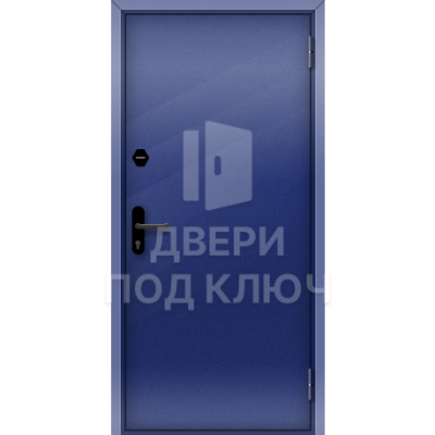 Противопожарная взломостойкая глухая однопольная дверь 2-го типа ДПК-16902