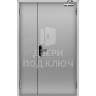 Глухая противопожарная полуторная дверь 3-го типа ДПК-17149