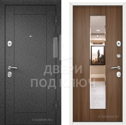 Металлическая входная утепленная дверь в офис ДПК-9973